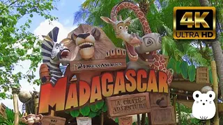 [4K] Madagascar Full Ride Front Seat - Universal Studios Singapore 2022 - High Definition