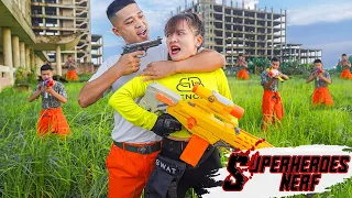 Superheroes Nerf: S.W.A.T Girl X Warriors Nerf Guns Mission Fight Organized Crime Rescue Sister