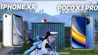 IPHONE XR VS POCO X3 PRO PUBG BATTLE BGMI TEST IN IPHONE XR 2024 NOOR GAMING