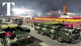 North Korea showcases latest weapons at military parade