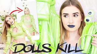 TRYING DOLLSKILL HALLOWEEN COSTUMES .. it got weird again !!