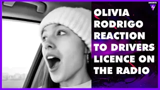 Olivia Rodrigo Reaction to Drivers License on the Radio for the first time #shorts