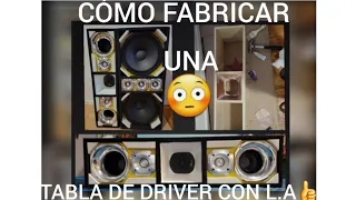 CÓMO FABRICAR🛠 UNA TABLA DE DRIVER CON L.A 🤔🔉👍