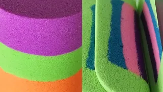 Kinetic Sand asmr satisfying video compilation. Sand cutting crunch ASMR no talking 42. COLORFUL