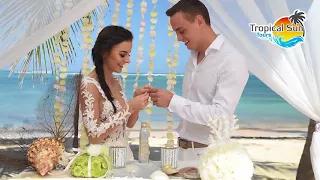 Ślub na prywatnej plaży w Dominikanie