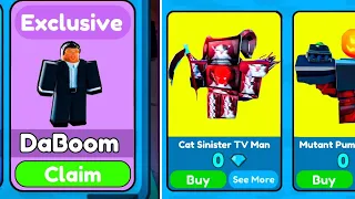 WOW!🤩 I GOT DaBoom & Cat Sinister Tv Man | Toilet Tower Defense