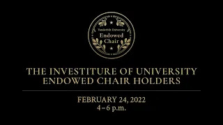 The Investiture of Vanderbilt University Endowed Chair Honorees from 2020