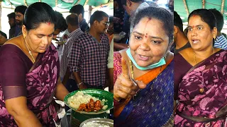 Kumari Aunty vs Anuradha Aunty Serves Unlimited Non Veg Meals | Street Food - @AnjaliTVFoodAndTravel