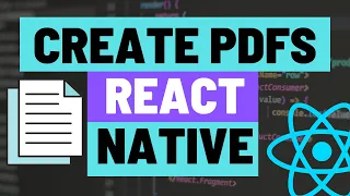 Generating a PDF File from Expo React Native App