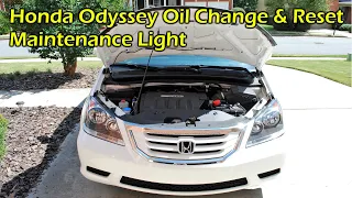 Honda Odyssey Oil Change & Reset Maintenance Light 2005 - 2010