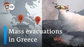 'We are at war' Greece wildfires blaze with no respite | DW News