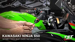 How to install Womet-Tech Bar Ends on a Kawasaki Ninja 650 / Z650 by TST Industries