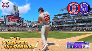 MLB The Show 24 Boston Red Sox vs Colorado Rockies - The Final for the Rebuild - Gameplay PS5 HD