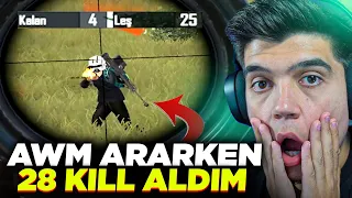 AWM ARAMAKTAN REKOR KIRAMADIM... 28 KILLS | PUBG Mobile Solo vs Squad