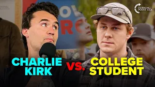 Charlie Kirk's BEST ARGUMENT For Skipping College 👀🔥 #CollegeIsAScam