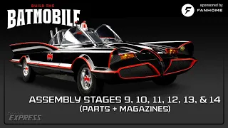 FANHOME 1966 Batmobile Live Build - Assembly Stages 9-14 (Parts + Magazines)