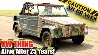 FORGOTTEN Volkswagen Thing On The Road Again After 25 YRS| Engine Swap On 1974 VW Type 181 |RESTORED