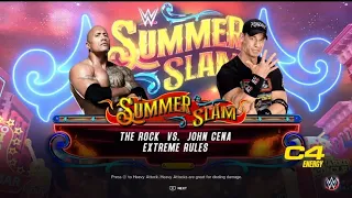 WWE LATEST 2024 SUMMER SLAM MATCH 😱 THE FINAL BOSS THE ROCK VS GOAT JHON CENA 😱 EXTREME RULES MATCH