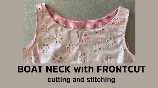 Boat neck w/ Frontcut | FULL STEP BY STEP