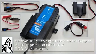 Victron IP65 12V/15A Blue Smart Charger. Any Good? First Impressions and Test. RND Diaries #120