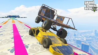 Car vs Car Challenge 875.876% People Shave Their Head After This Race in GTA 5!