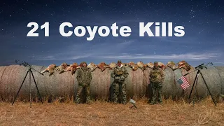 21 Coyote Down in 3 min | Thermal Predator Hunting