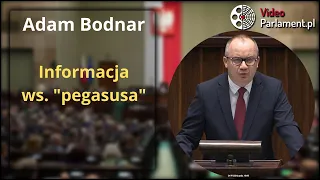 Adam Bodnar - informacja ws. Pegasusa