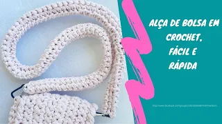 Alça em crochet para bolsa Super Fácil