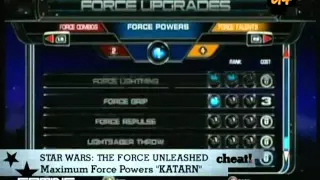 X Play cheat Star Wars The Force Unleased
