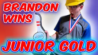 BRANDON WINS JUNIOR GOLD!!!