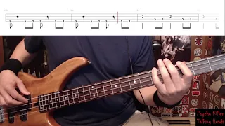 Psycho Killer by Talking Heads - Bass Cover with Tabs Play-Along