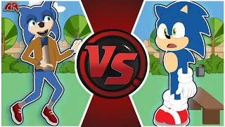 UGLY SONIC vs SONIC! (Chip 'n Dale: Rescue Rangers vs Sonic the Hedgehog) | CARTOON FIGHT CLUB