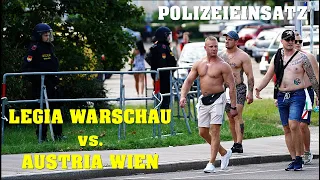 LEGIA WARSCHAU vs. AUSTRIA WIEN | Polizei-Großeinsatz