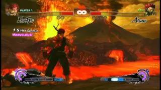 Super Street Fighter IV - Evil Ryu vs Akuma on Hardest