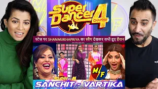 Vartika & Sanchit's Most Amazing Performance On Shanmukhapriya's Song | Super Dancer 4 | REACTION!!