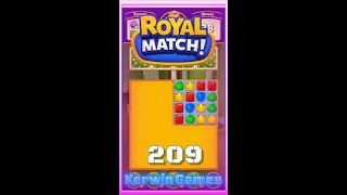 Royal Match Level 209 - Super Hard Level  - No Boosters