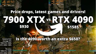 RX 7900 XTX vs RTX 4090: The Ultimate Comparison!!! (New games and drivers, RT, FSR vs DLSS3 on/off)