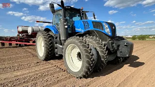 CASE New Holland Tractors Planting Corn