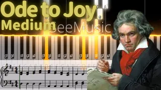 [Piano Cover] Ode to Joy - Ludwig van Beethoven - Medium [Sheet music]