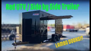 Rad UTV / Side By Side Trailer with Pop up Lambo Door