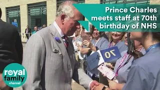 Children's choir sings to Prince Charles during NHS 70th birthday celebrations