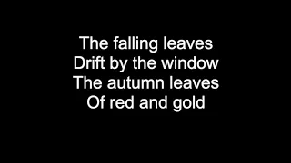 AUTUMN LEAVES | HD With Lyrics | Performed by Chris Landmark