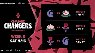 Astrocats vs Serenity | LCS Game Changers 2023 | Week 3 Exhibition Matches