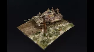 Diorama King Tiger - 1/72