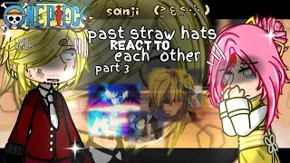 `||past straw hats react to sanji ~ english • onepiece