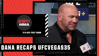 Dana White reacts to #UFCVegas35: Giga Chikadze TKOs Edson Barboza | UFC Post Show | ESPN MMA