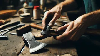 Rusty Old Axe Restoration.  Restoration and customization