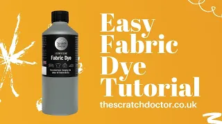 Easy Fabric Dye Tutorial (Paintbrush Technique)