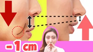 LIP & CHEEK LIFT EXERCISE TO FIX LONG PHILTRUM! LOOK 10 YEARS YOUNGER, PREVENT SAGGING CHEEKS