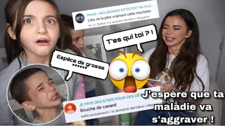 ON RÉPOND AUX MÉCHANTS COMMENTAIRES EN FAMILLE ( du rire à mort 😭😂)